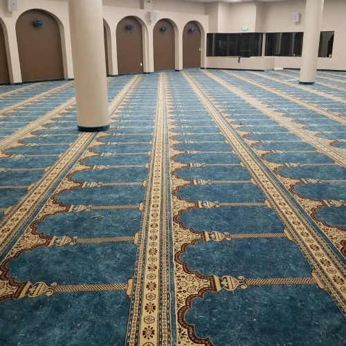 Beautiful mosque carpet aesthetic.