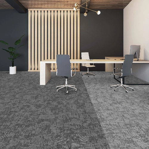 Elegant office carpet tiles.