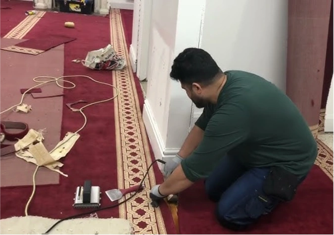 Professional carpet installation Dubai.