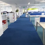 Premium office carpet installation.
