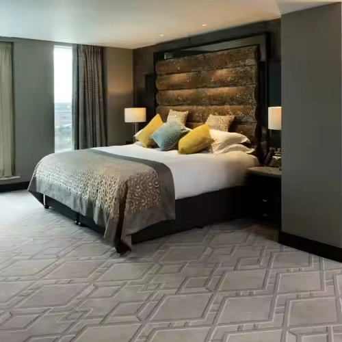 Luxury hotel bedroom carpet Dubai
