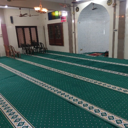 Peaceful serene mosque carpet.
