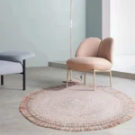 Wool round carpet in Dubai