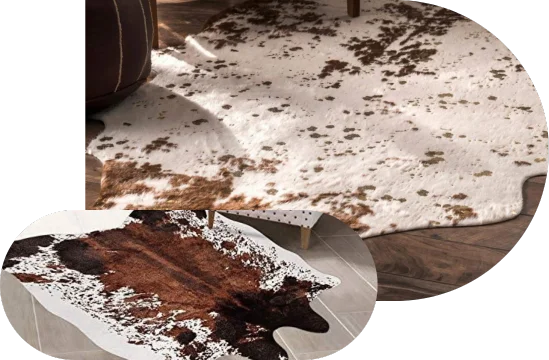 Grey cowhide rug UAE