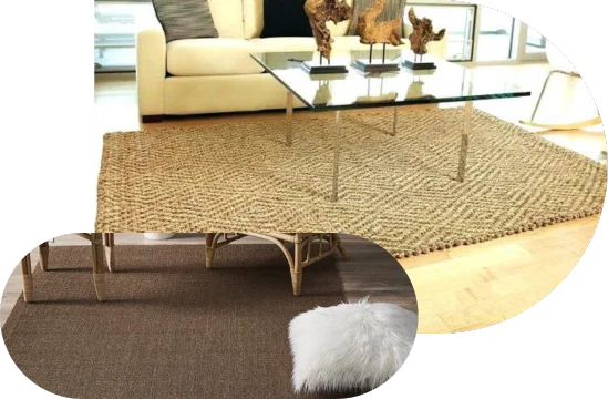 Eco sisal rug in Dubai apartment