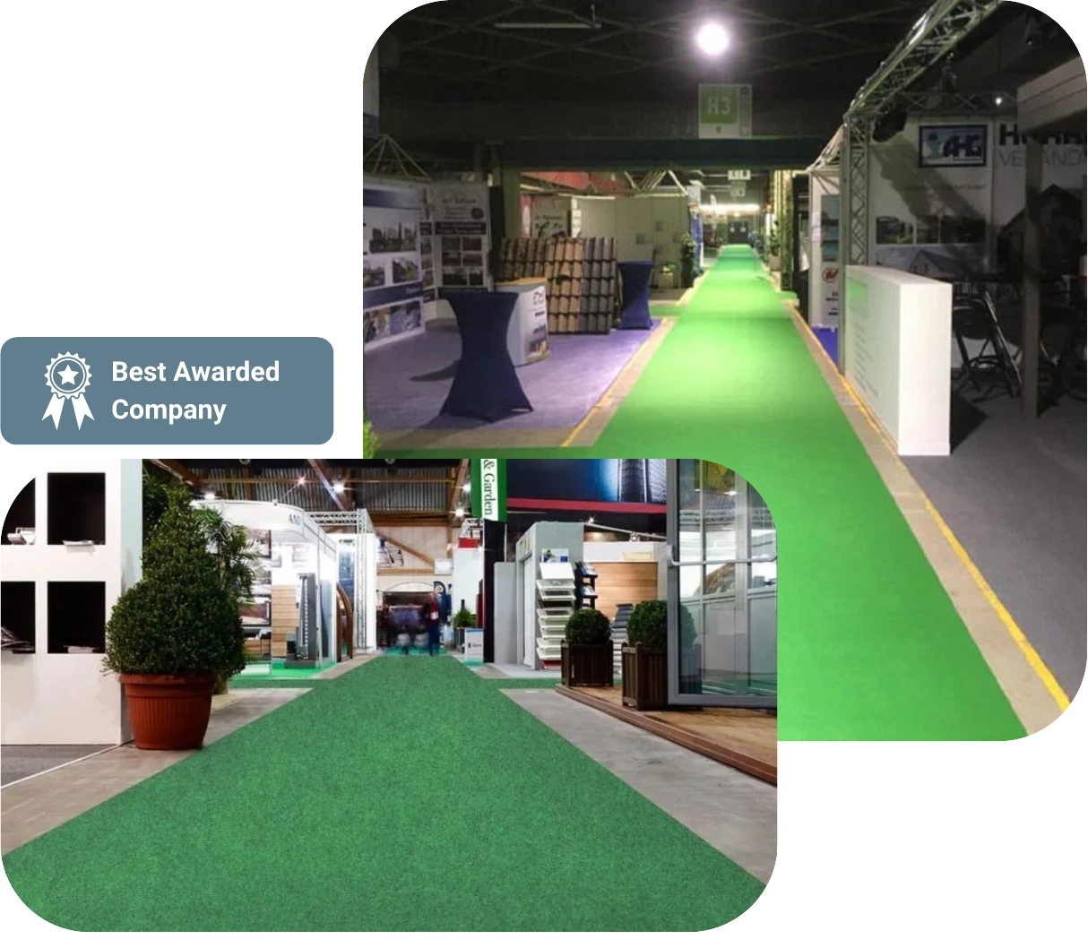 Green Exhibition Carpet in Dubai
