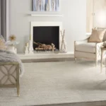 Luxurious soft beige carpet