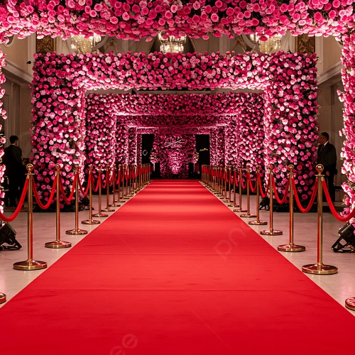 Luxury Red Event Carpet in Dubai