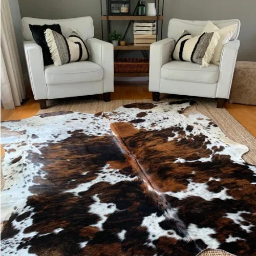 White cowhide rug Dubai