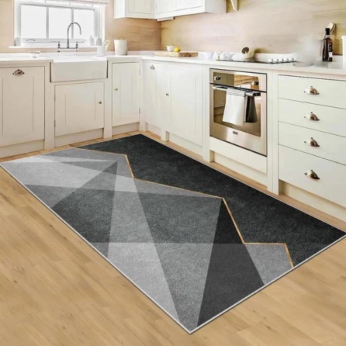 Stylish kitchen carpet in Dubai apartment
