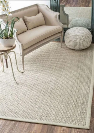 Natural sisal carpet in Dubai living room