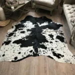 Black cowhide rug UAE