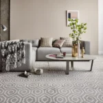 Wall to wall carpet flooring in living room
