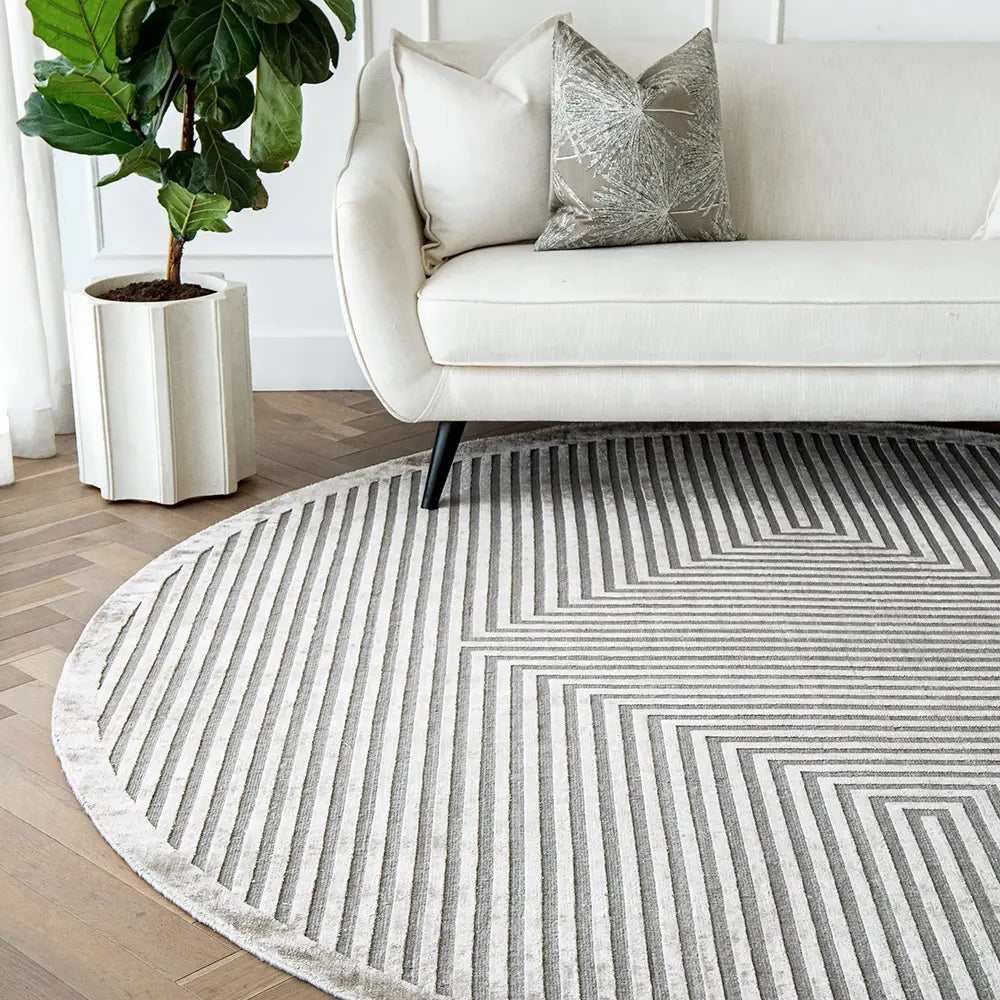 Curves and Straight Lines Patterned Carpet