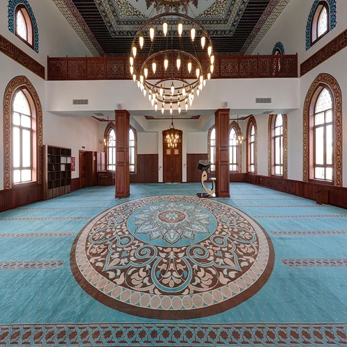 Architectural Tone Mosque Carpet
