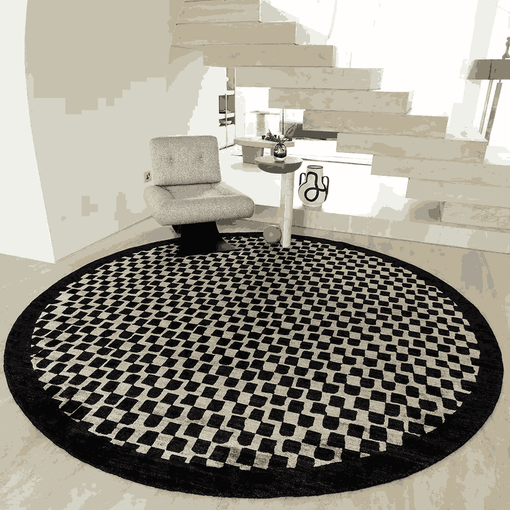 Pattern of Small Squares Modern Carpet