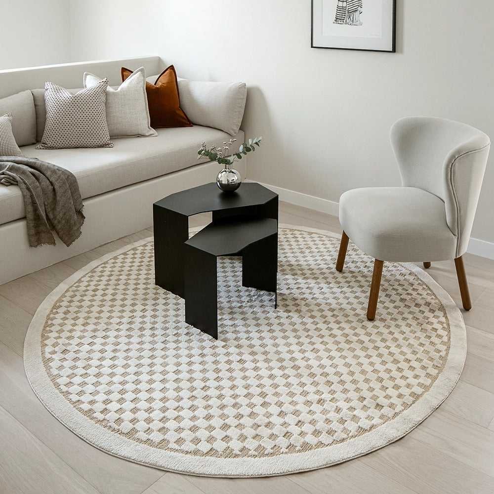 Checkerboard Patterned Carpet
