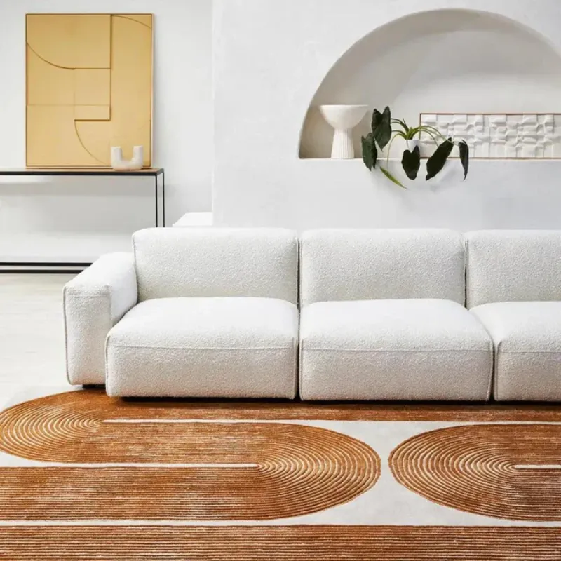 Golden Hand Tufted Pure Wool Floor Rug