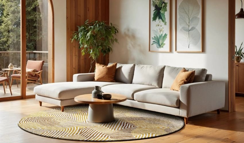 How to Place Round Rugs in a Living Room