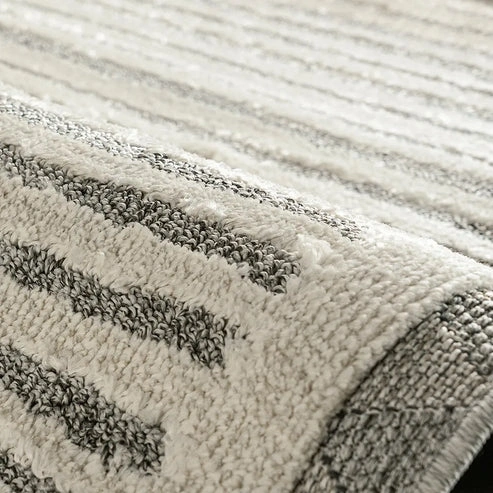 Ivory Stripes Zigzag Stripes Carpet