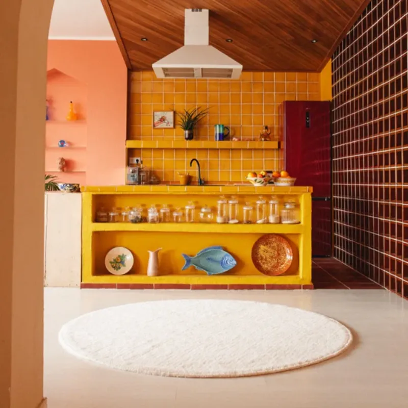 Lorena Canals Silhouettes Natural Round Rug