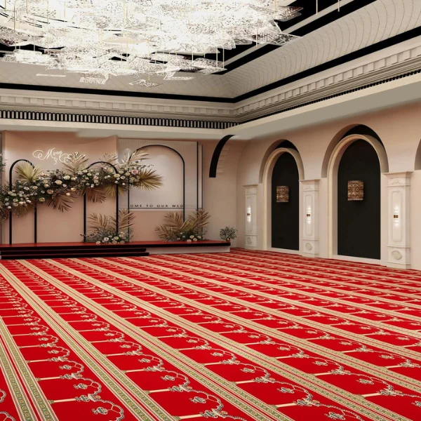 Mosque Carpet Installation
