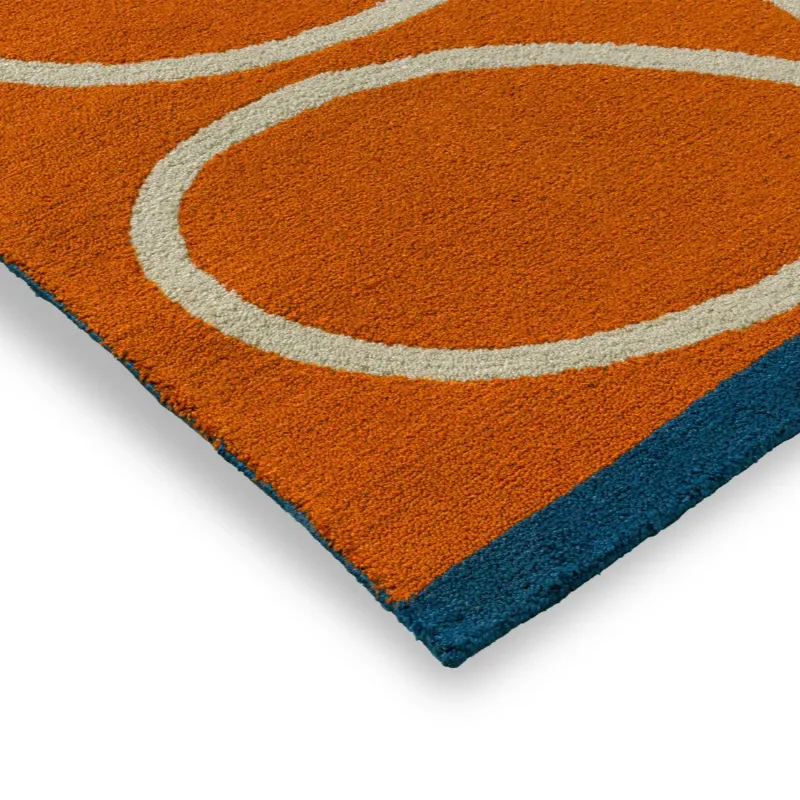 Orla Kiely Linear Stem Orange Rug 2