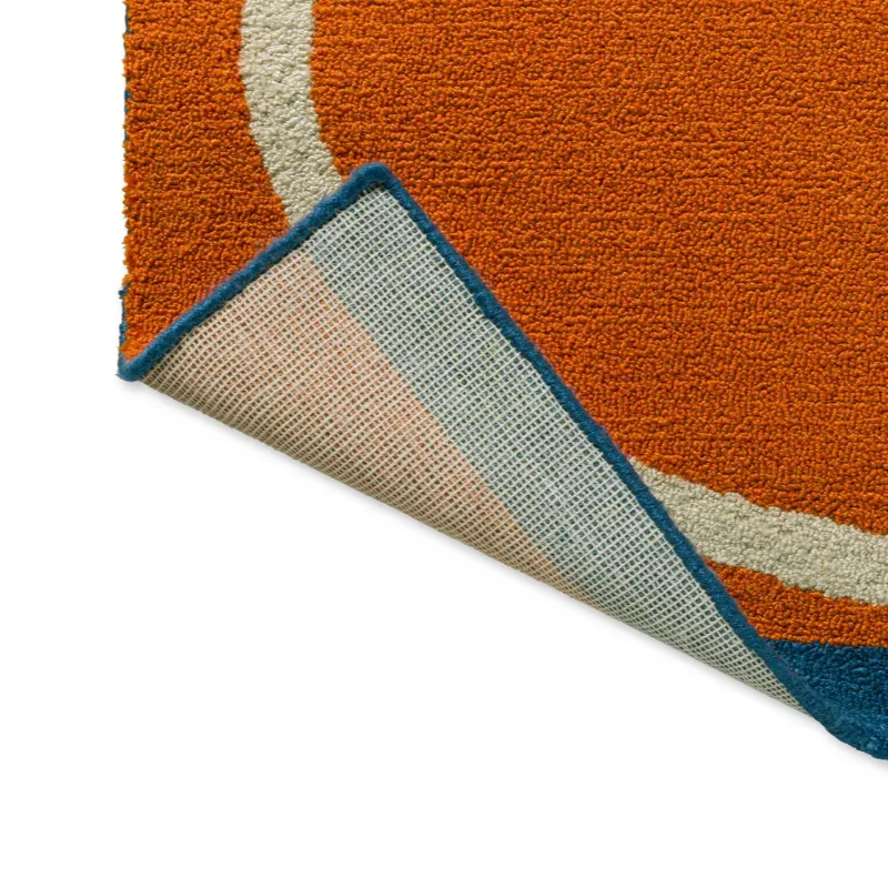 Orla Kiely Linear Stem Orange Rug 1