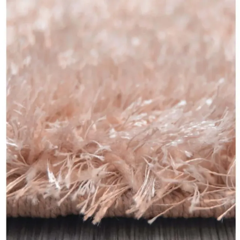 Shimmer Pink Supersoft Shaggy Rug2