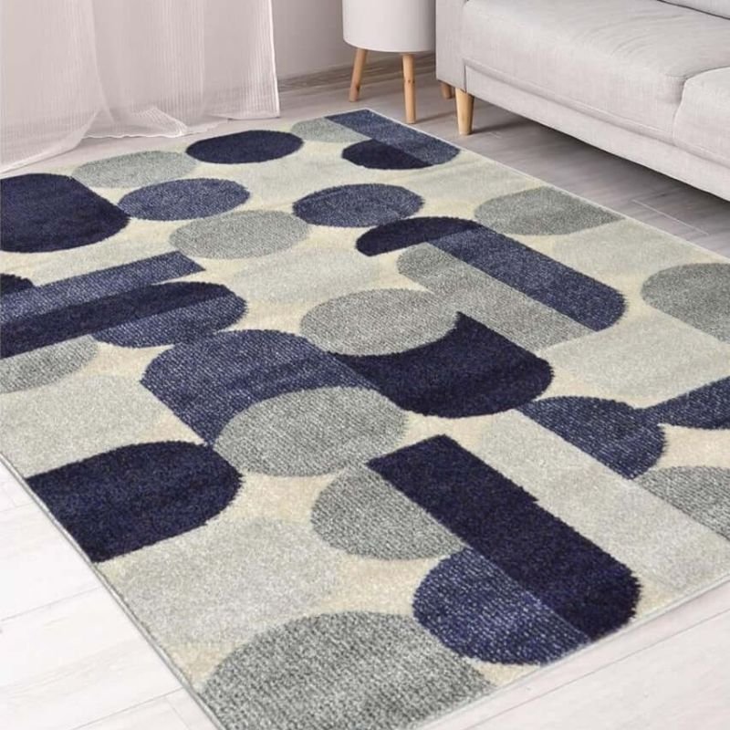 Villa Blue Abstract Rug