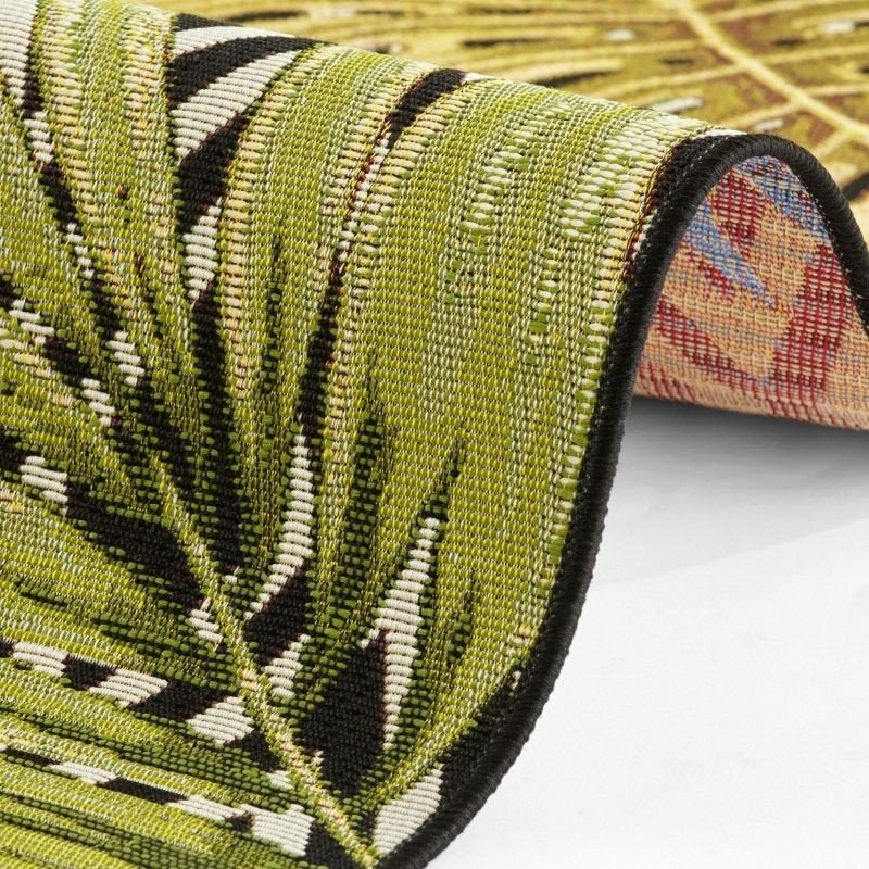 Indoor-Outdoor Leaves Rug