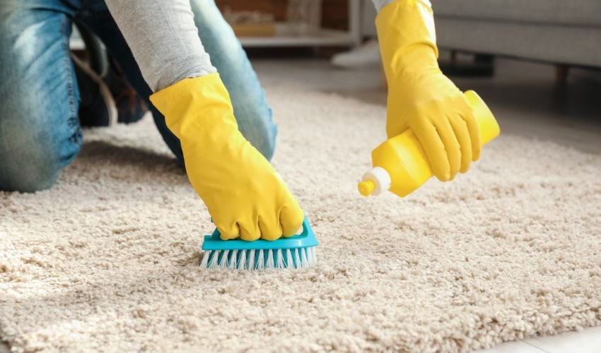 Apply Cleaning Solution