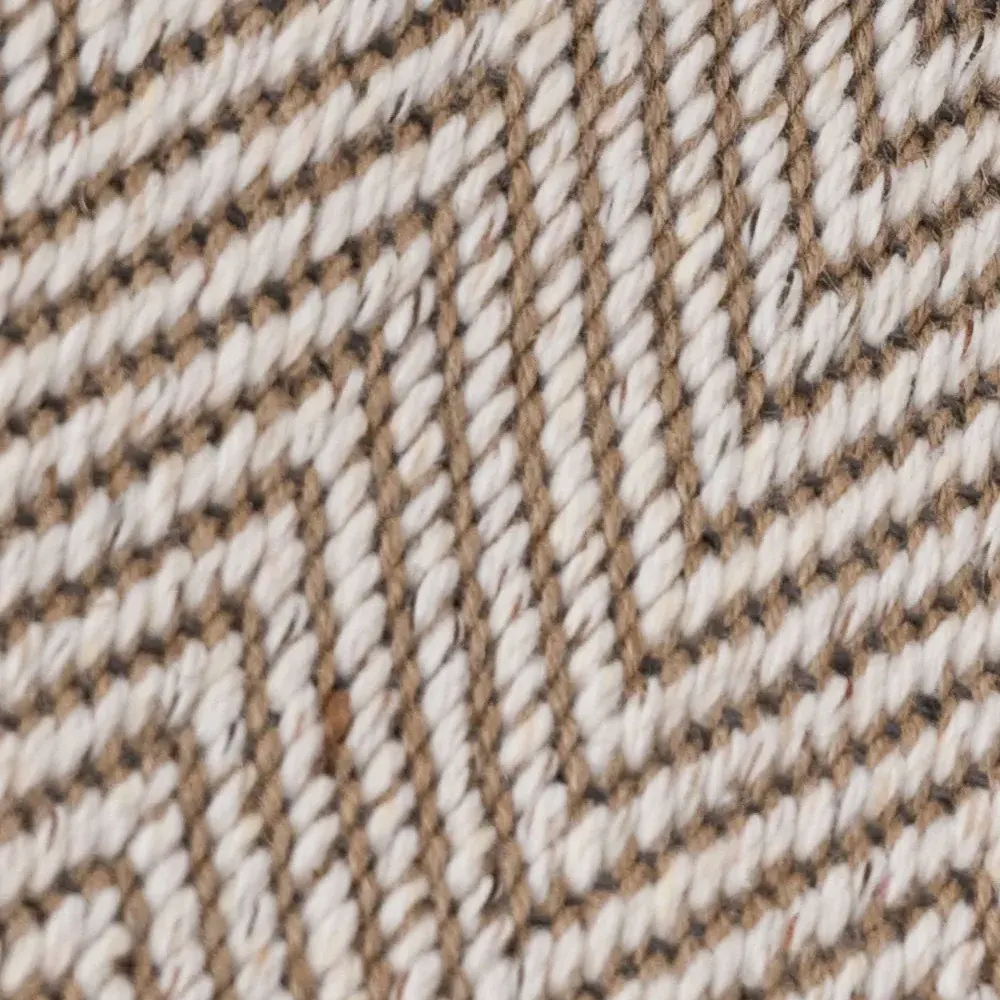 Callen Natural Wool Jute Herringbone Custom Rug