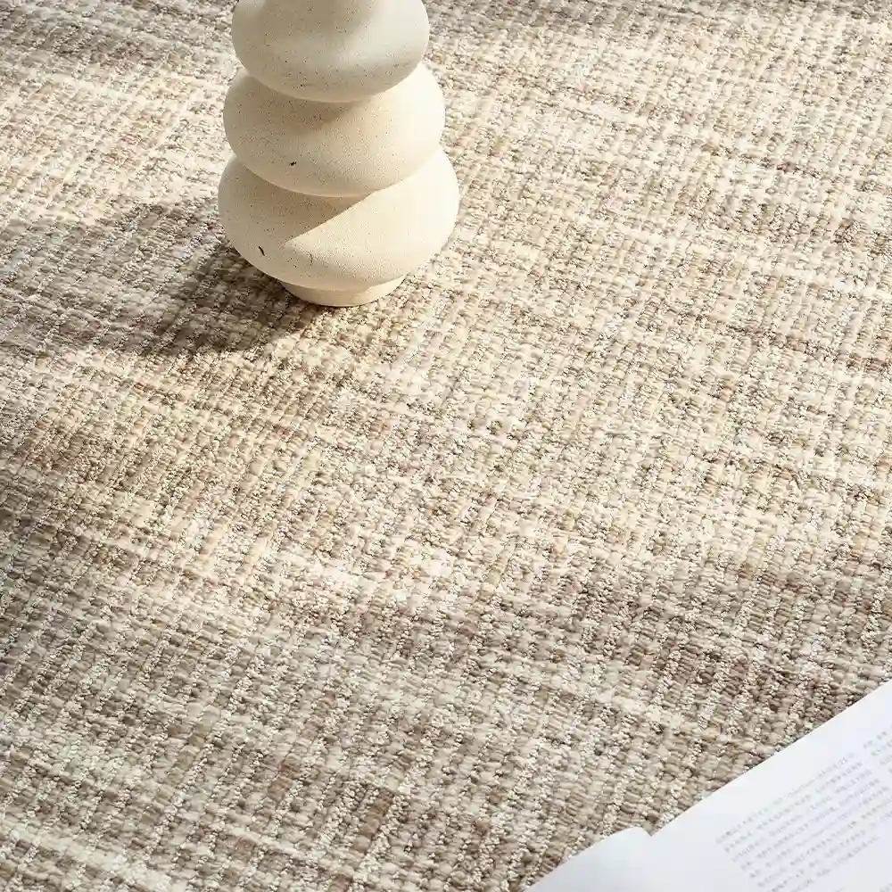 Celeste Linear Textured Custom Wool Rug in Dubai