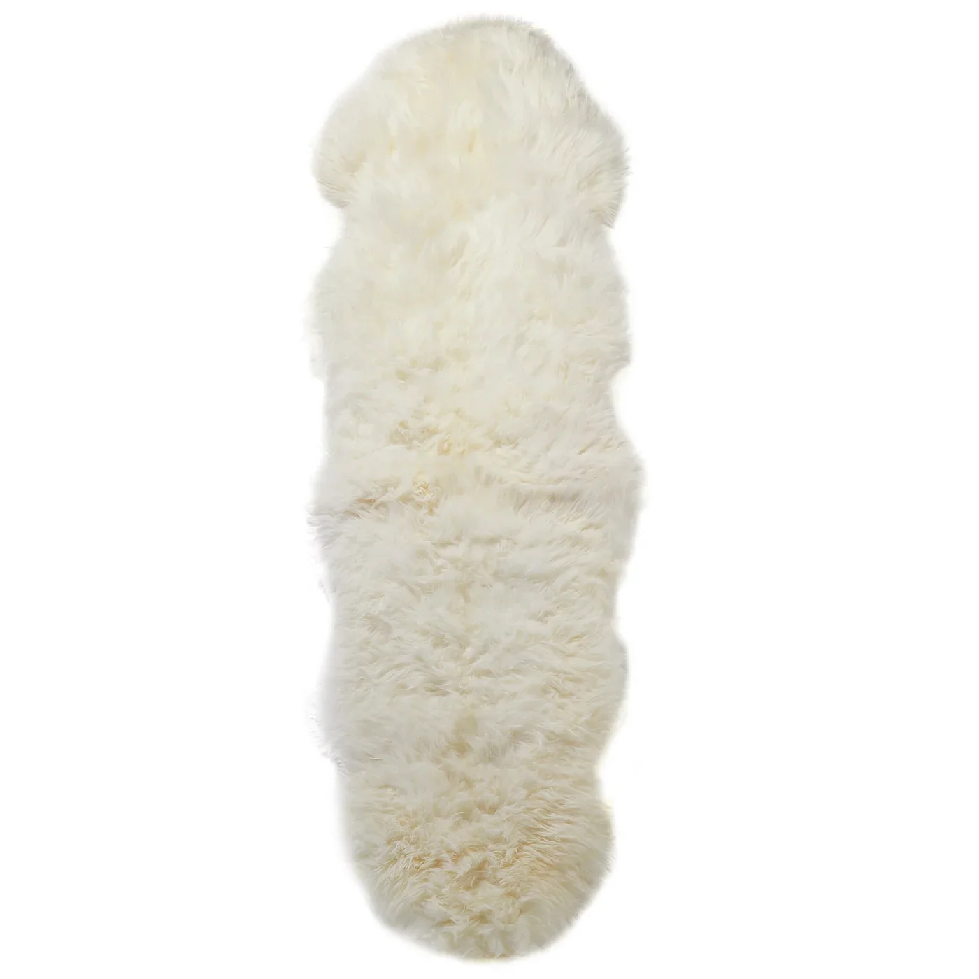Double Natural White Sheepskin Rug