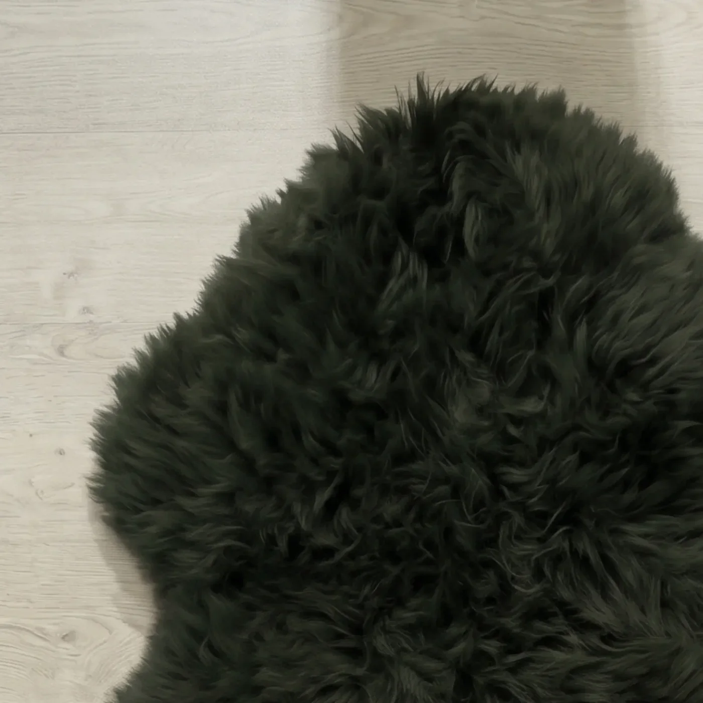 Forest Green Single Sheepskin Rug