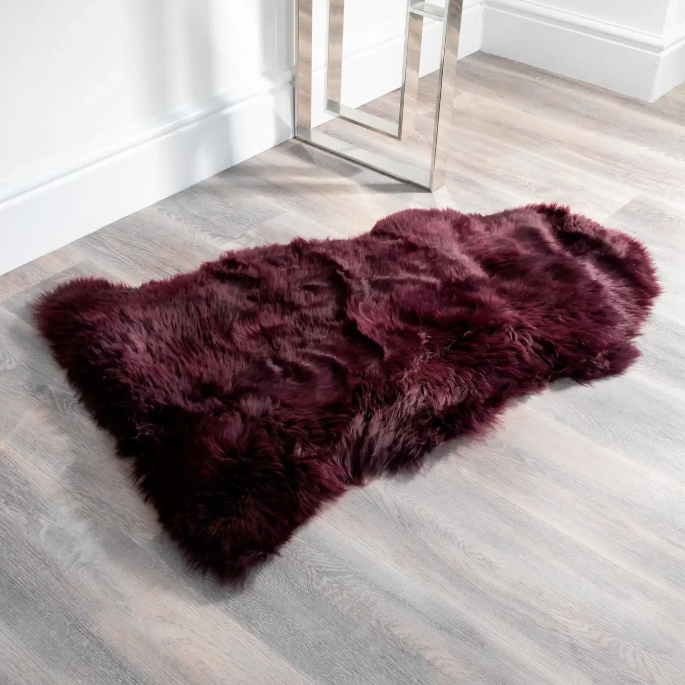 Premium Purple Sheepskin Rug