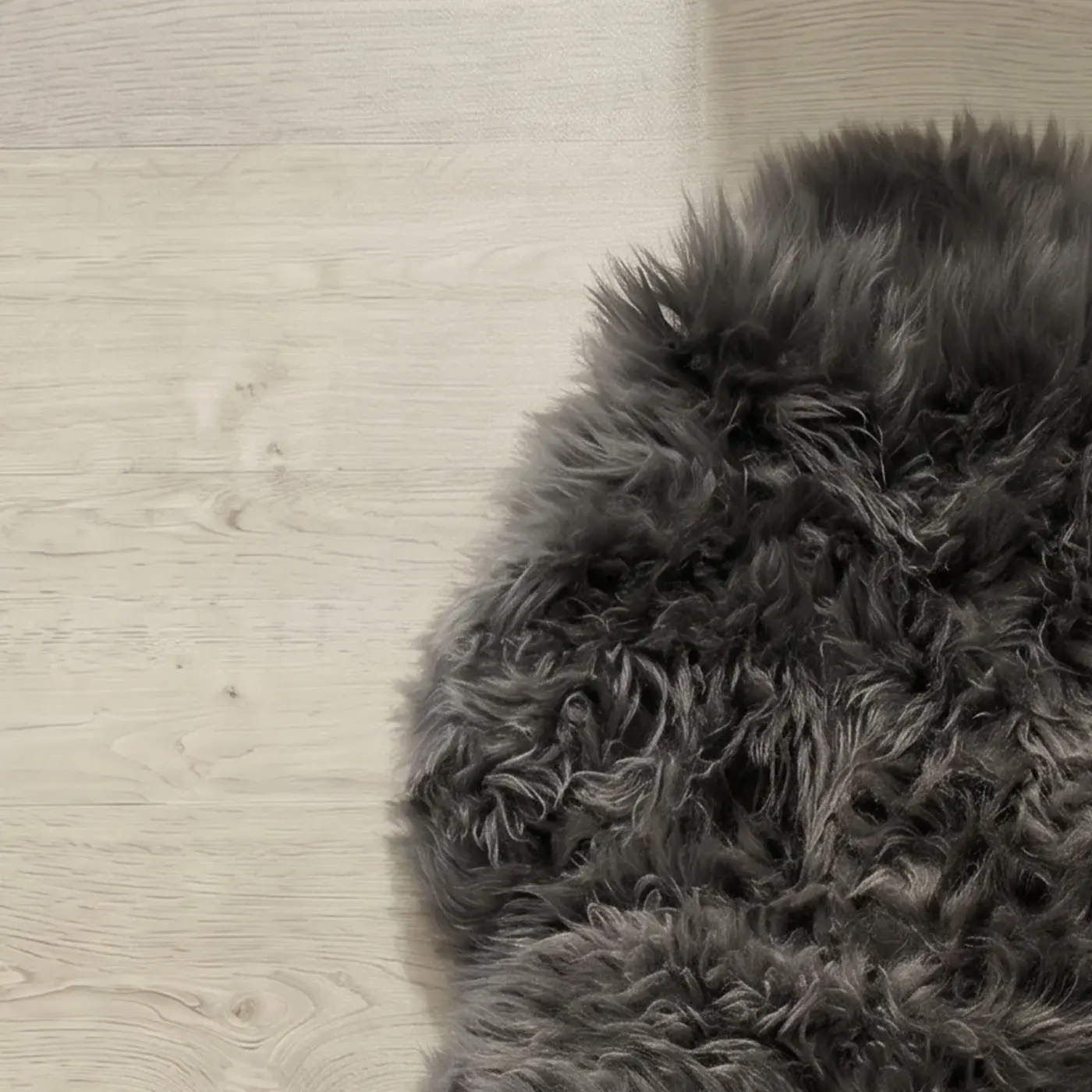 Quad Grey Sheepskin Rug
