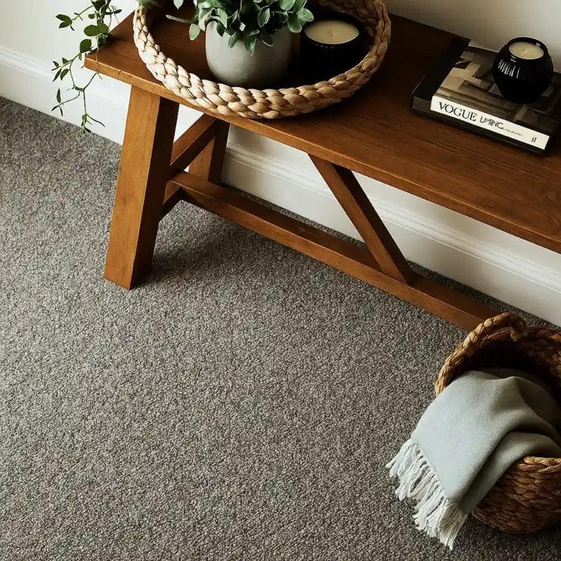 Willow Deluxe Grey Saxony Carpet